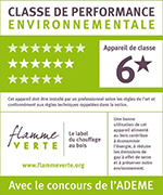 Étiquette classe de performance environnementale classe 6*