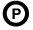 Symbole de nettoyage à sec : P dans un rond