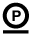 Symbole de nettoyage à sec : P dans un rond avec une barre
