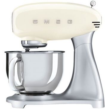 Robot sur socle 4.8 L Inox & Crème - Années 50 - SMF02CREU